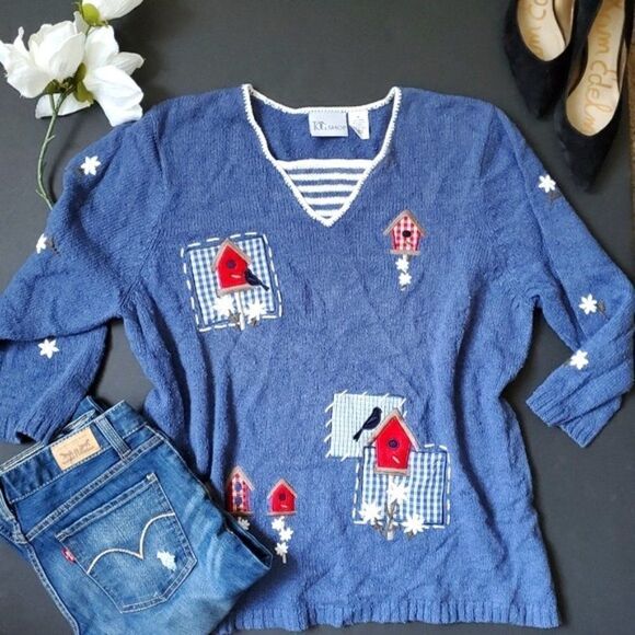 Vintage The Tog Shop Cardinal V neck Sweater - Picture 1 of 9